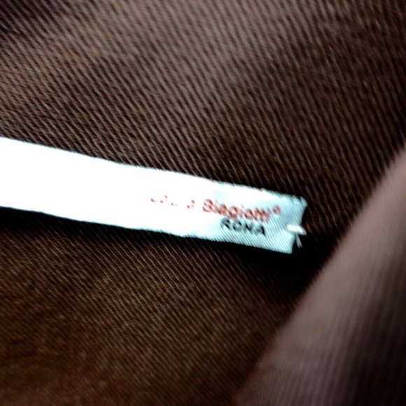 LAURA BIAGIOTTI Dress ROMA Lana Wool Brown Sheath 8 MEDIUM‎ Sleeveless Stretch - Picture 2 of 9